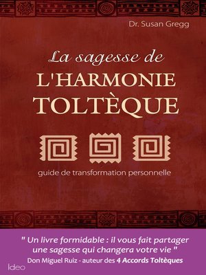 cover image of La sagesse de l'harmonie toltèque